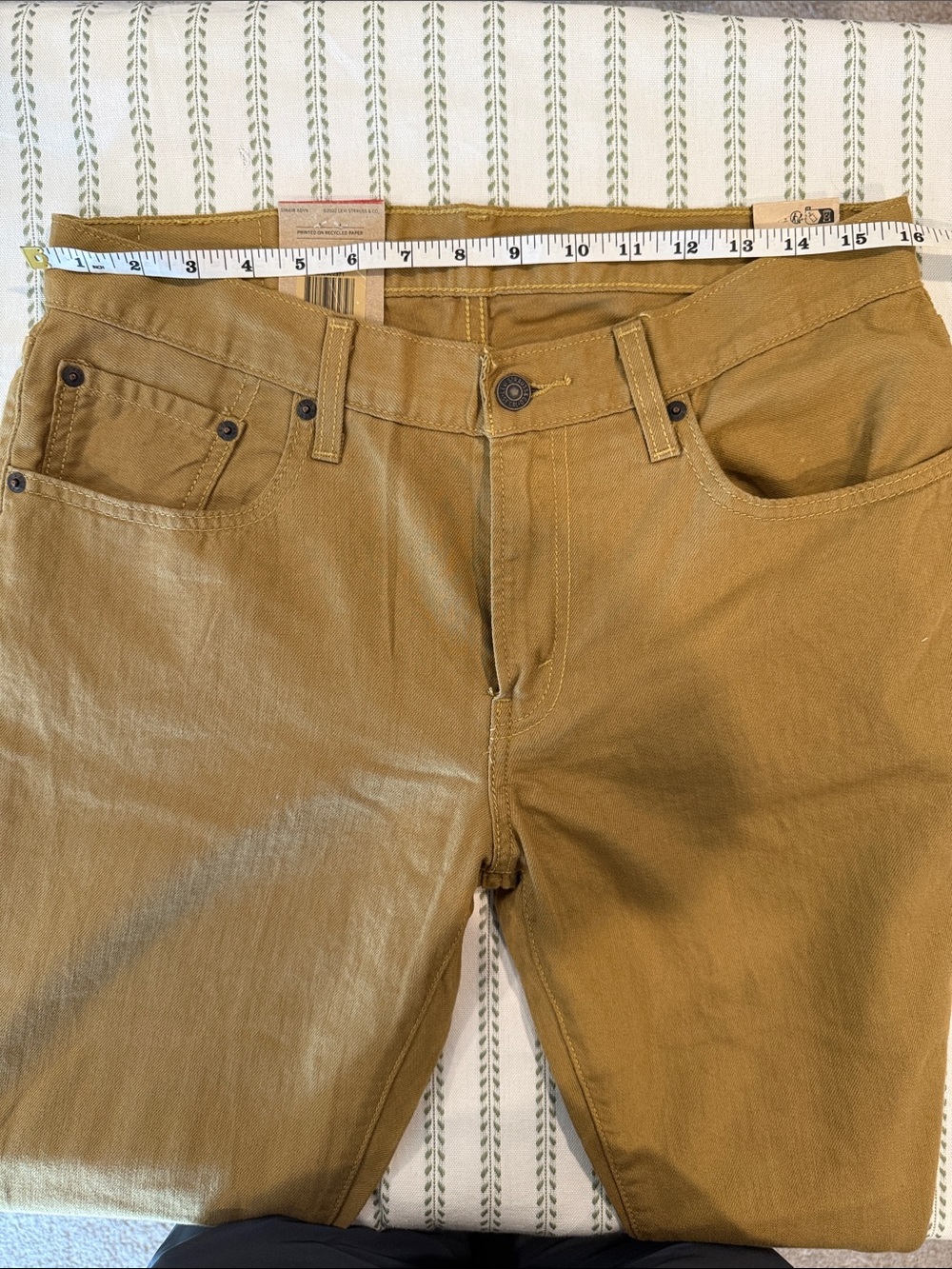 Levi’s Women’s Middy Straight Jeans Brown Khaki 30x30 NWT 100% Cotton